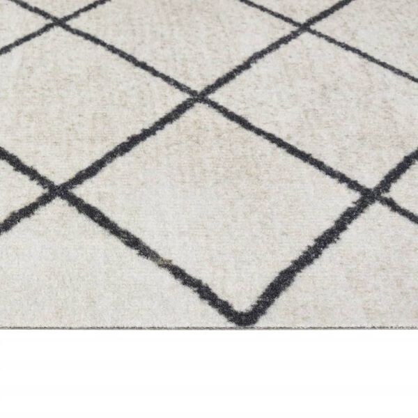 vidaXL Alfombra de cocina lavable terciopelo cuadrados 60x300 cm