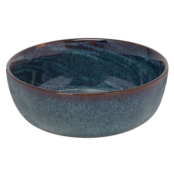 Cosy & Trendy Cuenco Atlantis 6 uds estampado c&iacute;rculos azul &Oslash;16,5 cm