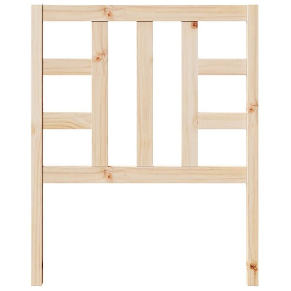 vidaXL Cabecero de cama madera maciza de pino 81x4x100 cm