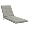 vidaXL Coj&iacute;n de Tumbona GEMERT 100% Poli&eacute;ster Gris 190 x 50 x 9 cm