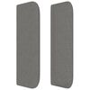 vidaXL Cabecero de tela gris oscuro 163x16x78/88 cm