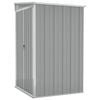 vidaXL Cobertizo de jard&iacute;n pared acero galvanizado gris 118x100x178 cm