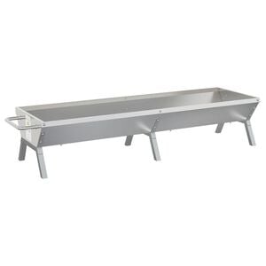 vidaXL Bandeja para barbacoa acero inoxidable plateado 158x42x31 cm