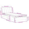 vidaXL Cama con colch&oacute;n Hanko terciopelo gris claro 90x190 cm
