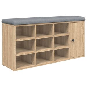 vidaXL Zapatero madera de ingenier&iacute;a roble Sonoma 102x32x50 cm