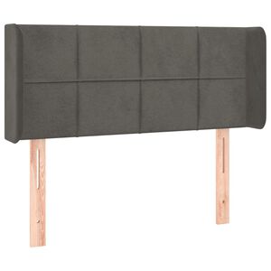 vidaXL Cabecero de terciopelo gris oscuro 83x16x78/88 cm