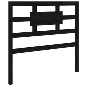 vidaXL Cabecero de cama madera maciza de pino negro 80,5x4x100 cm