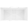 vidaXL Bolsas de papel con asas 250 uds blanca 21x11x28 cm