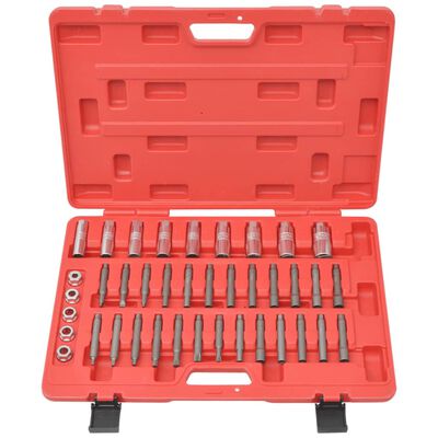 vidaXL Set de herramientas de instalación soportes/impactos 39 piezas