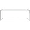 vidaXL Mesa de centro acero inoxidable y vidrio plateada 120x60x45 cm