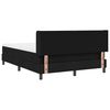 vidaXL Cama tipo Box Spring con colch&oacute;n Negro 190 x 140 cm Poli&eacute;ster