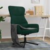 vidaXL Silla de relajaci&oacute;n de terciopelo verde oscuro
