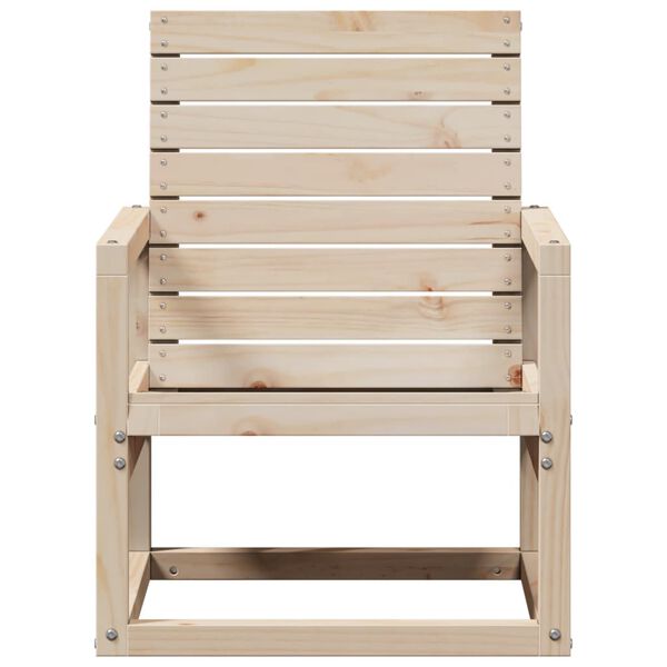 vidaXL Silla de jard&iacute;n madera maciza de pino 57,5x63x76 cm