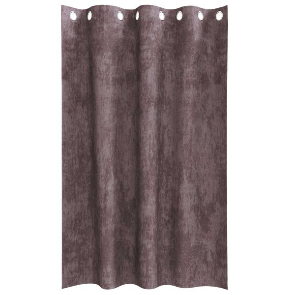 vidaXL Cortinas de Terciopelo 2 pcs Marr&oacute;n 175 x 140 cm Terciopelo