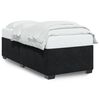 vidaXL Estructura de cama sin colch&oacute;n terciopelo negro 90x190 cm