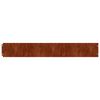 vidaXL Bordes de c&eacute;sped acero corten flexible 50 piezas 15x103 cm