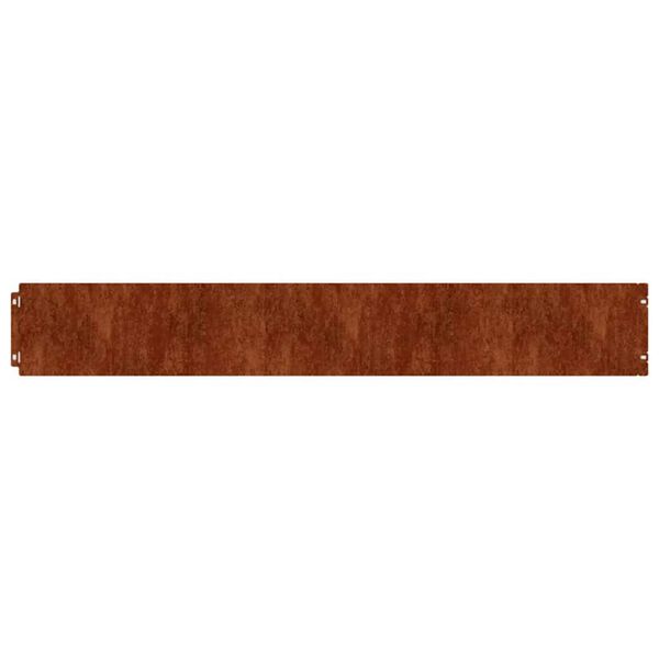 vidaXL Bordes de c&eacute;sped acero corten flexible 50 piezas 15x103 cm