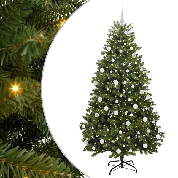 vidaXL &Aacute;rbol de Navidad artificial Verde 180 cm PVC y Metal