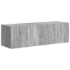 vidaXL Conjunto de mueble para TV de pared 6 pcs Gris Sonoma
