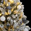 vidaXL &Aacute;rbol de Navidad artificial con bisagras 300 LED y bolas 300 cm