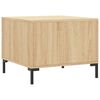 vidaXL Mesa de centro madera contrachapada roble Sonoma 50x50x40 cm