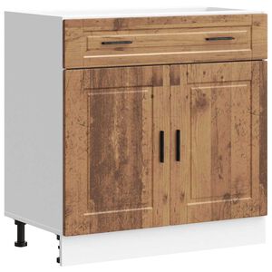 vidaXL Mueble bajo de cocina porto madera vieja madera reconstituida