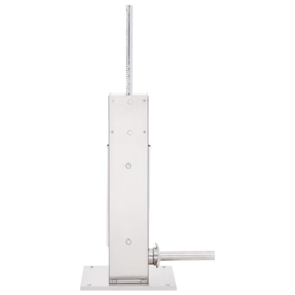 vidaXL Embutidora manual de acero inoxidable plateado 5 L