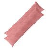 vidaXL Coj&iacute;n con almohada HEERLEN 2 uds. Rosa Terciopelo