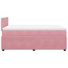 vidaXL Cama box spring con colch&oacute;n terciopelo rosa 120x200 cm