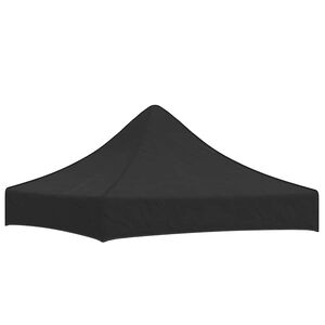vidaXL Techo de carpa para celebraciones negro 2x2 m 270 g/m&sup2;
