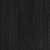 vidaXL Jardinera madera maciza de pino negro 150x50x70 cm