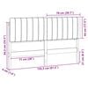 vidaXL Cabecero tapizado con cabecera Marr&oacute;n y Gris Claro 150 cm