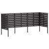 vidaXL Pantalla para contenedor de basura 249 x 85 x 113 cm Acero