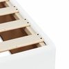 vidaXL Cama box spring con colchón cuero sintético blanco 80x200 cm