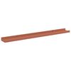 vidaXL Estante de pared 2 pcs Rojo 80 x 9 x 3 cm Madera de ingenier&iacute;a