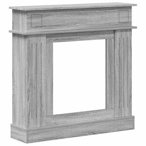 vidaXL Marco de chimenea Sonoma gris 102 x 26 x 100 cm