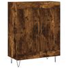 vidaXL Aparador de madera de ingenier&iacute;a roble ahumado 69,5x34x90 cm