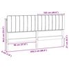 vidaXL Cabecero tapizado Marr&oacute;n y Negro 200 cm Madera de pino macizo