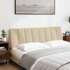 vidaXL Cabecero de cama acolchado Hanko tela crema 160 cm