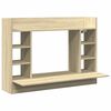 vidaXL Escritorio de pared madera ingenier&iacute;a roble Sonoma 105x48x75 cm