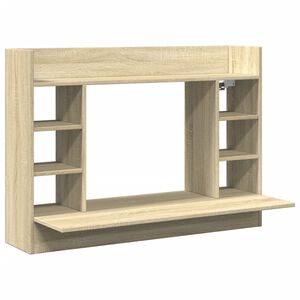 vidaXL Escritorio de pared madera ingenier&iacute;a roble Sonoma 105x48x75 cm