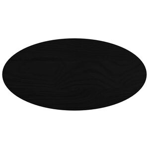 vidaXL Tablero de mesa ovalado madera maciza de roble 80x40x2 cm