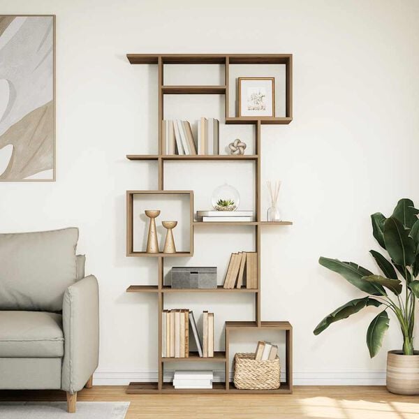 vidaXL Estanter&iacute;a madera de ingenier&iacute;a roble artisian 92x29x188 cm