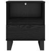 vidaXL Mueble cama Roble Negro 40 x 35 x 50 cm Madera de ingenier&iacute;a