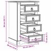 vidaXL Mesita de Noche con caj&oacute;n 53 x 39 x 84 cm Madera de pino macizo