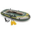 Intex Set bote hinchable con remos y bomba Seahawk 2