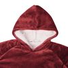 vidaXL Sudadera manta Rojo Burdeos l Forro Polar y Franela