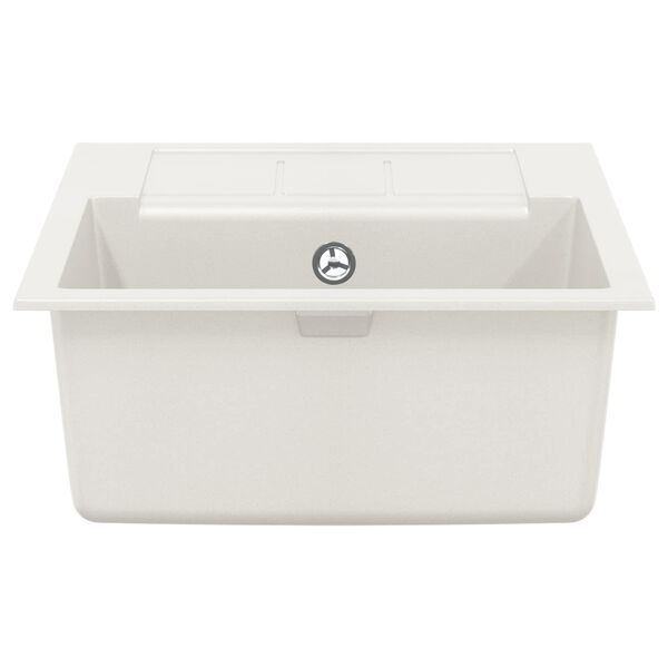 vidaXL Lavabo 620 x 500 mm 80% Cuarzo y 20% Resina