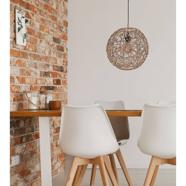 H&S Collection Lampara esf&eacute;rica colgante de papel