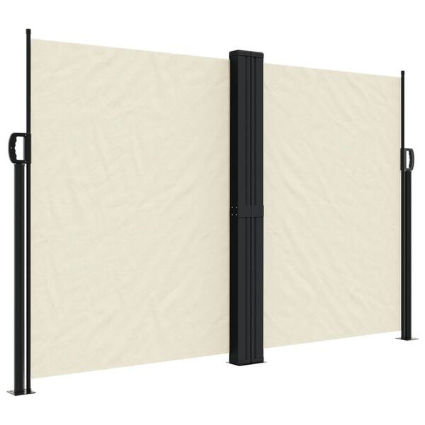 vidaXL Toldo lateral retr&aacute;ctil crema 160x1200 cm